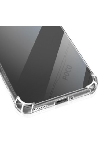 Cover anti-shock trasparente per Xiaomi Poco F7 con angoli rinforzati
