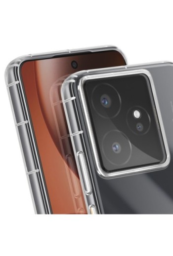 Custodia Trasparente – Retro rinforzato + bordi in silicone pulsanti protetti p. Realme GT 7 e GT 7T