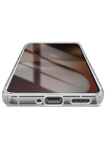 Custodia Trasparente – Retro rinforzato + bordi in silicone pulsanti protetti p. Realme GT 7 e GT 7T