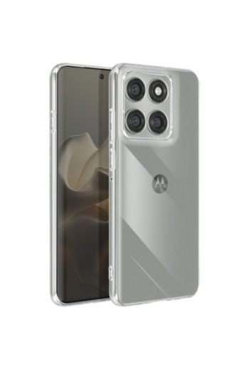 Custodia trasparente in silicone per Motorola Edge 60 Pro