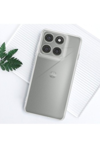 Custodia trasparente in silicone per Motorola Edge 60 Pro