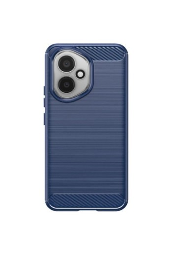 Custodia in silicone Honor 400 Carbonio con texture spazzolata - Blu