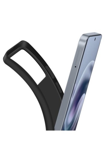 Custodia in silicone Motorola Moto G86 - Nero opaco