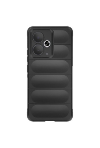 Cover Realme 14T design rugged antishock - nero