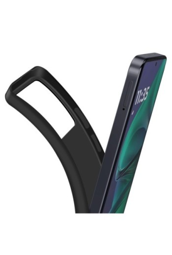 Custodia in silicone Motorola Moto G56 - Nero opaco