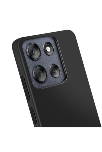 Custodia in silicone Motorola Moto G56 - Nero opaco
