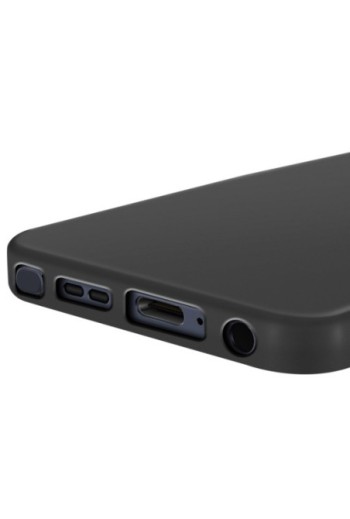 Custodia in silicone Motorola Moto G56 - Nero opaco