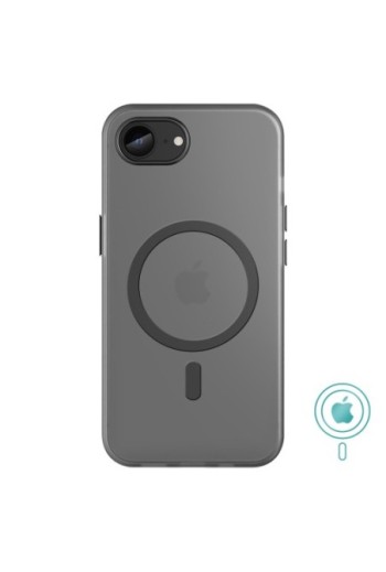 Cover MagSafe iPhone 16e antiurto e traslucida – Bordi neri