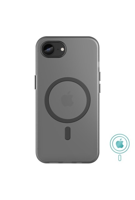 Cover MagSafe iPhone 16e antiurto e traslucida – Bordi neri