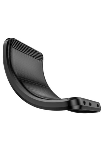 Cover in carbonio Realme 14 Pro Plus silicone effetto spazzolato – Nero