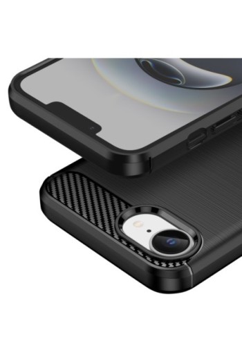 Cover in fibra di carbonio iPhone 16e – Nero