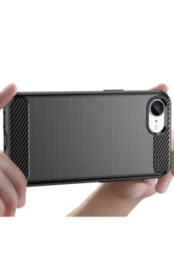 Cover in fibra di carbonio iPhone 16e – Nero