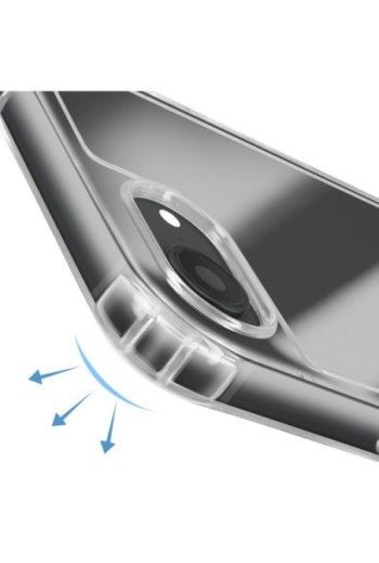 Custodia con Cordino iPhone 16e Silicone Antiurto - Trasparente