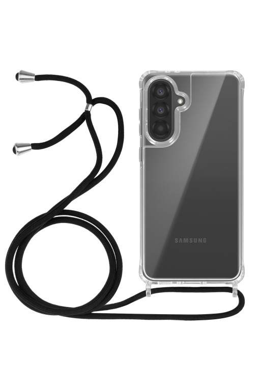 Custodia con Cordino Samsung Galaxy A56 e A36 Silicone Antiurto - Trasparente