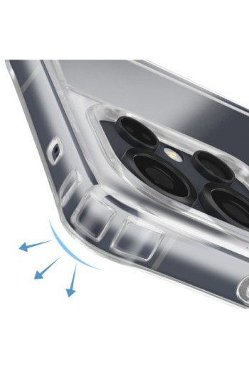 Custodia con Cordino Samsung Galaxy S25 Ultra Silicone Antiurto - Trasparente
