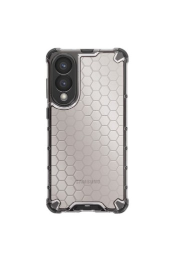 Custodia Antiurto Samsung S25 Edge Angoli Rinforzati - Nero Traslucido