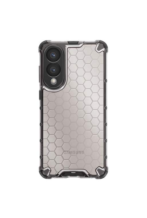 Custodia Antiurto Samsung S25 Edge Angoli Rinforzati - Nero Traslucido