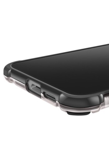 Custodia Antiurto Samsung S25 Edge Angoli Rinforzati - Nero Traslucido