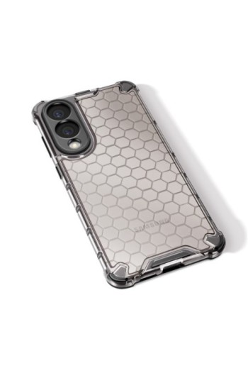 Custodia Antiurto Samsung S25 Edge Angoli Rinforzati - Nero Traslucido