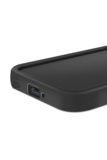 Custodia in Silicone Antiscivolo Nera con Fotocamera Protetta per Oppo Reno 13