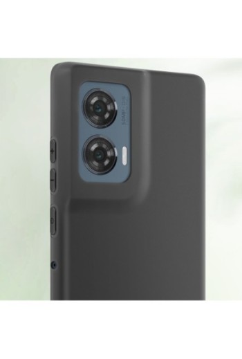 Cover Motorola Edge 50 Fusion Silicone flessibile Nero Mayaxess