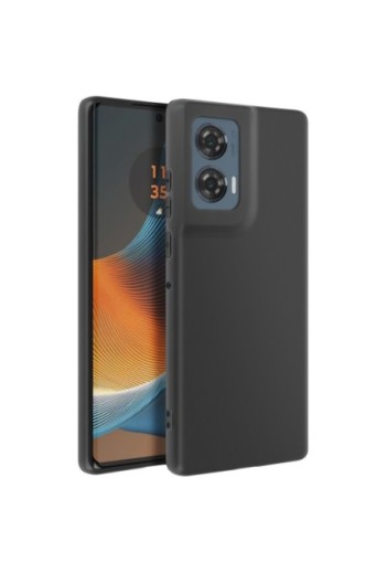 Cover Motorola Edge 50 Fusion Silicone flessibile Nero Mayaxess