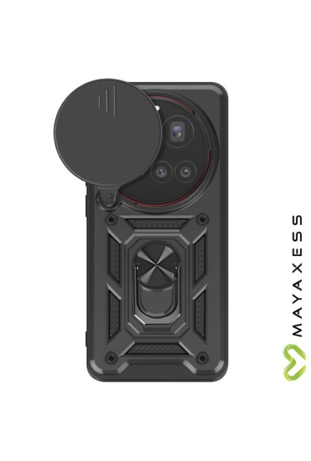 Custodia Antishock Xiaomi 15 Ultra Anello Magnetico Mayaxess Nero