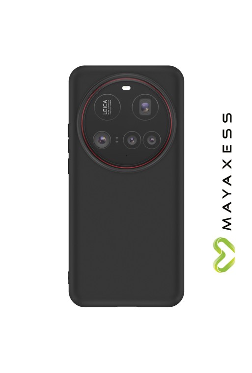 Custodia in Silicone Xiaomi 15 Ultra Mayaxess Protezione Flessibile - Nero