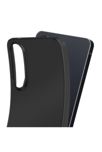 Custodia in Silicone per Samsung Galaxy S25 Edge - Nero