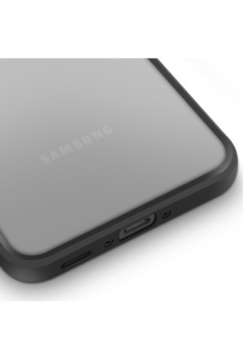 Custodia Silicone Soft Touch Nero Traslucido per Samsung Galaxy A56