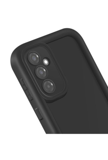 Custodia Soft Touch Samsung Galaxy A36 Silicone Nero con Bordi Rialzati
