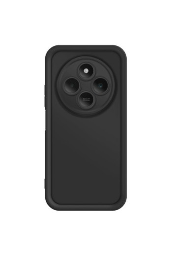 Custodia Soft Touch Xiaomi Redmi 14C Silicone Nero con Bordi Rialzati
