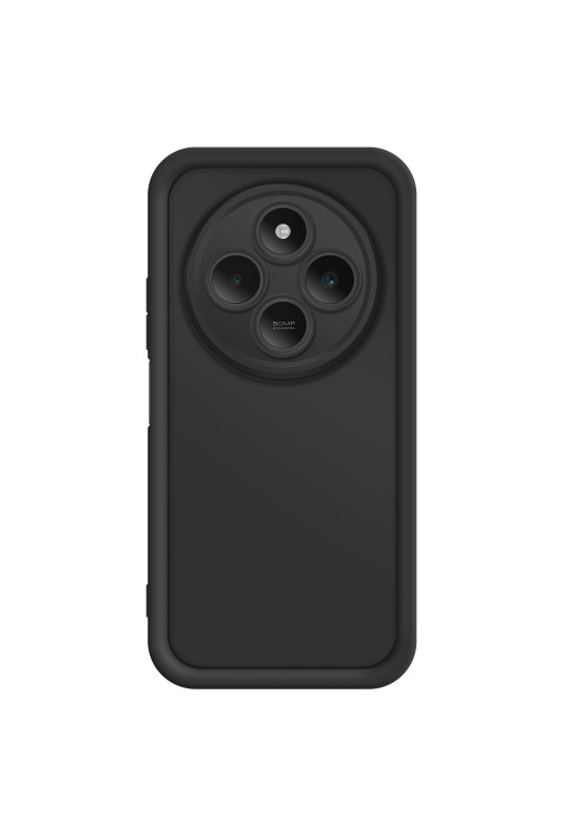 Custodia Soft Touch Xiaomi Redmi 14C Silicone Nero con Bordi Rialzati