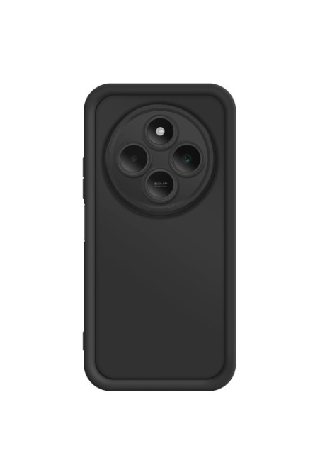 Custodia Soft Touch Xiaomi Redmi 14C Silicone Nero con Bordi Rialzati