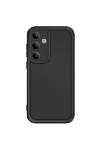 Custodia Soft Touch Samsung Galaxy S24 FE Silicone Nero con Bordi Rialzati