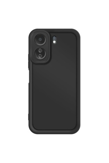 Custodia Soft Touch Xiaomi Redmi 13C Silicone Nero con Bordi Rialzati