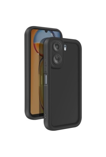 Custodia Soft Touch Xiaomi Redmi 13C Silicone Nero con Bordi Rialzati