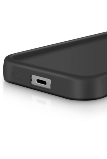 Custodia Soft Touch Samsung Galaxy S23 FE Silicone Nero con Bordi Rialzati