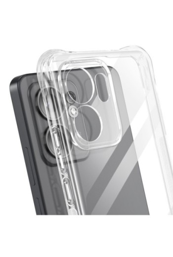 Custodia Antiurto con Angoli Rinforzati Trasparente per Oppo Reno 13 F e 13 FS