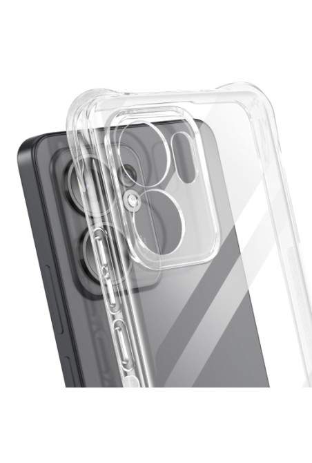 Custodia Antiurto con Angoli Rinforzati Trasparente per Oppo Reno 13 F e 13 FS