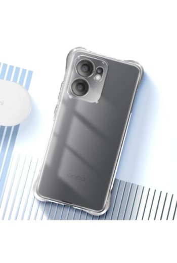Custodia Antiurto con Angoli Rinforzati Trasparente per Oppo Reno 13 F e 13 FS