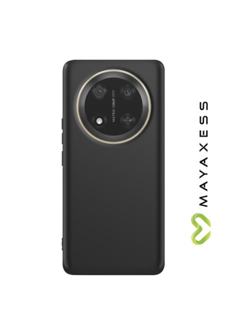 Custodia in Silicone Morbido Nero Mayaxess per Honor Magic 7 Lite