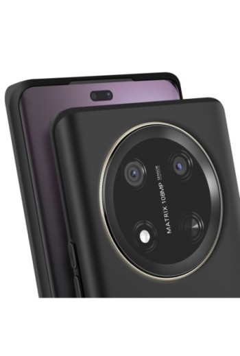 Custodia in Silicone Morbido Nero Mayaxess per Honor Magic 7 Lite