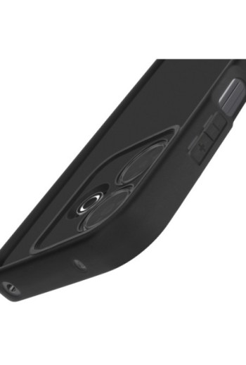 Custodia Silicone Morbido Nero con Bordi Rialzati per Xiaomi Redmi 13 4G e 5G