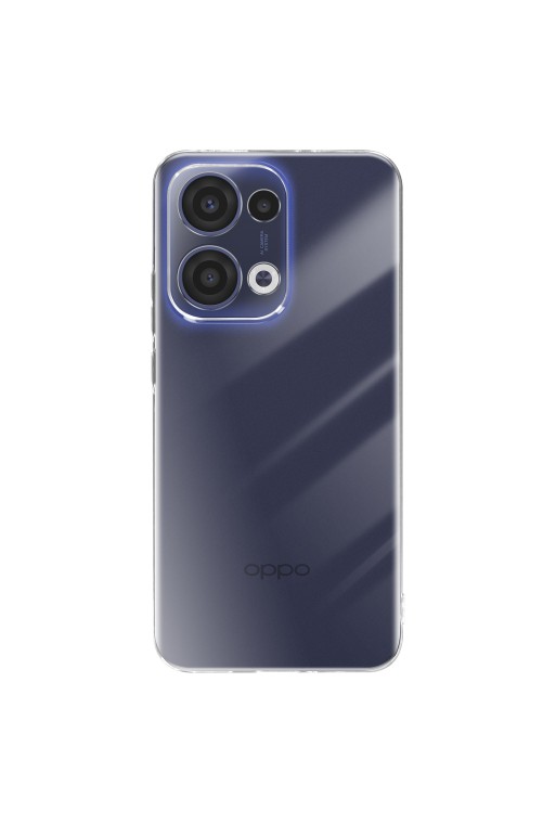 Custodia in Silicone Morbido Trasparente per Oppo Reno 13