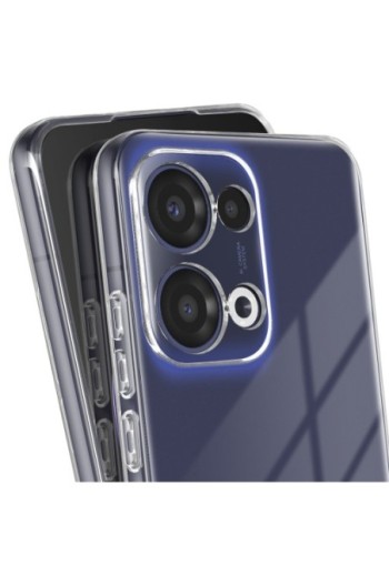 Custodia in Silicone Morbido Trasparente per Oppo Reno 13