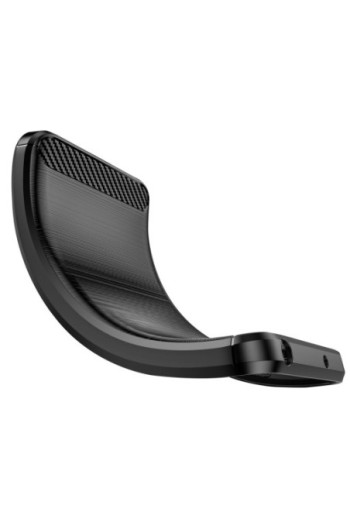 Custodia Samsung Galaxy S25 Edge in Carbonio Morbido Spazzolato Nero