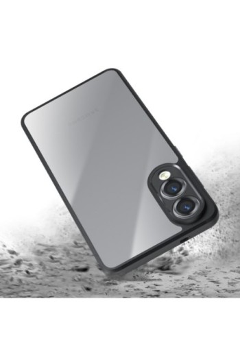 Custodia Samsung Galaxy S25 Edge in Silicone Antishock con Contorno Nero