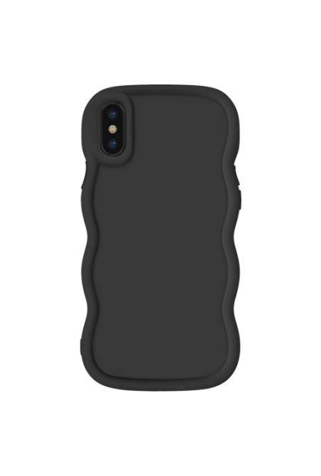 Custodia Antiurto in Silicone serie Candy Nera per iPhone X e XS