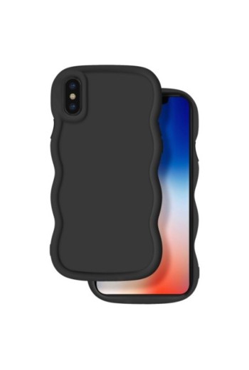 Custodia Antiurto in Silicone serie Candy Nera per iPhone X e XS
